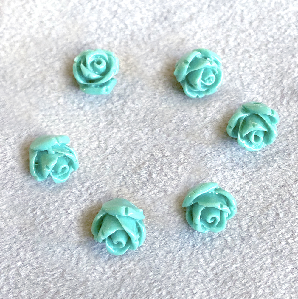 Mint Rose Beads