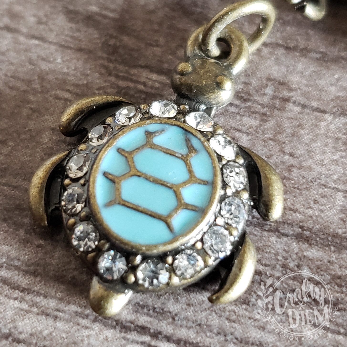 Turquoise Turtle Charm 